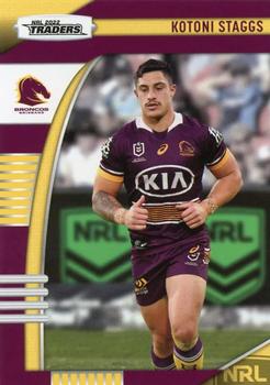 2022 NRL Traders #009 Kotoni Staggs Front